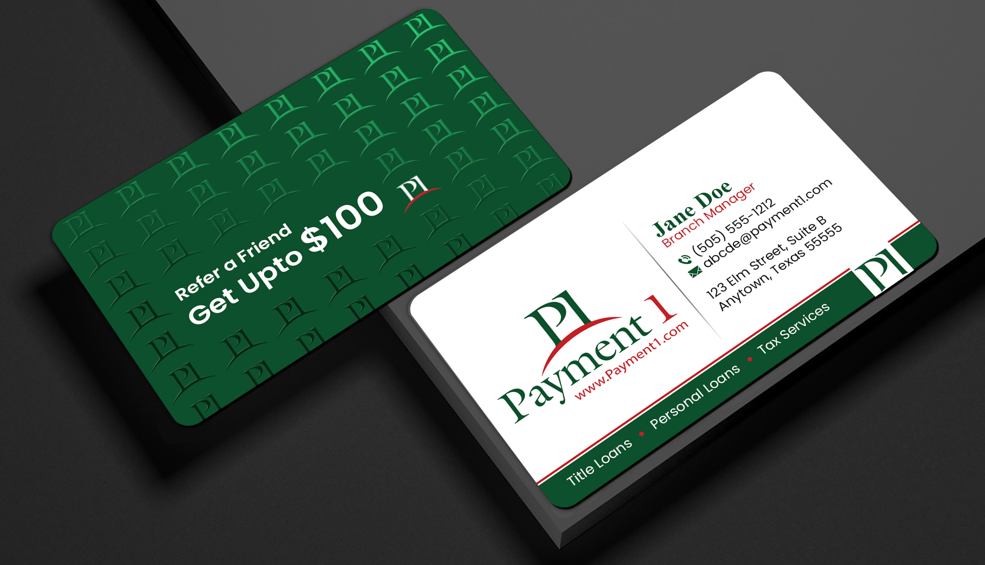 Business Card Design by Creations Box 2015 for Payment 1 Financial | Design #32596219