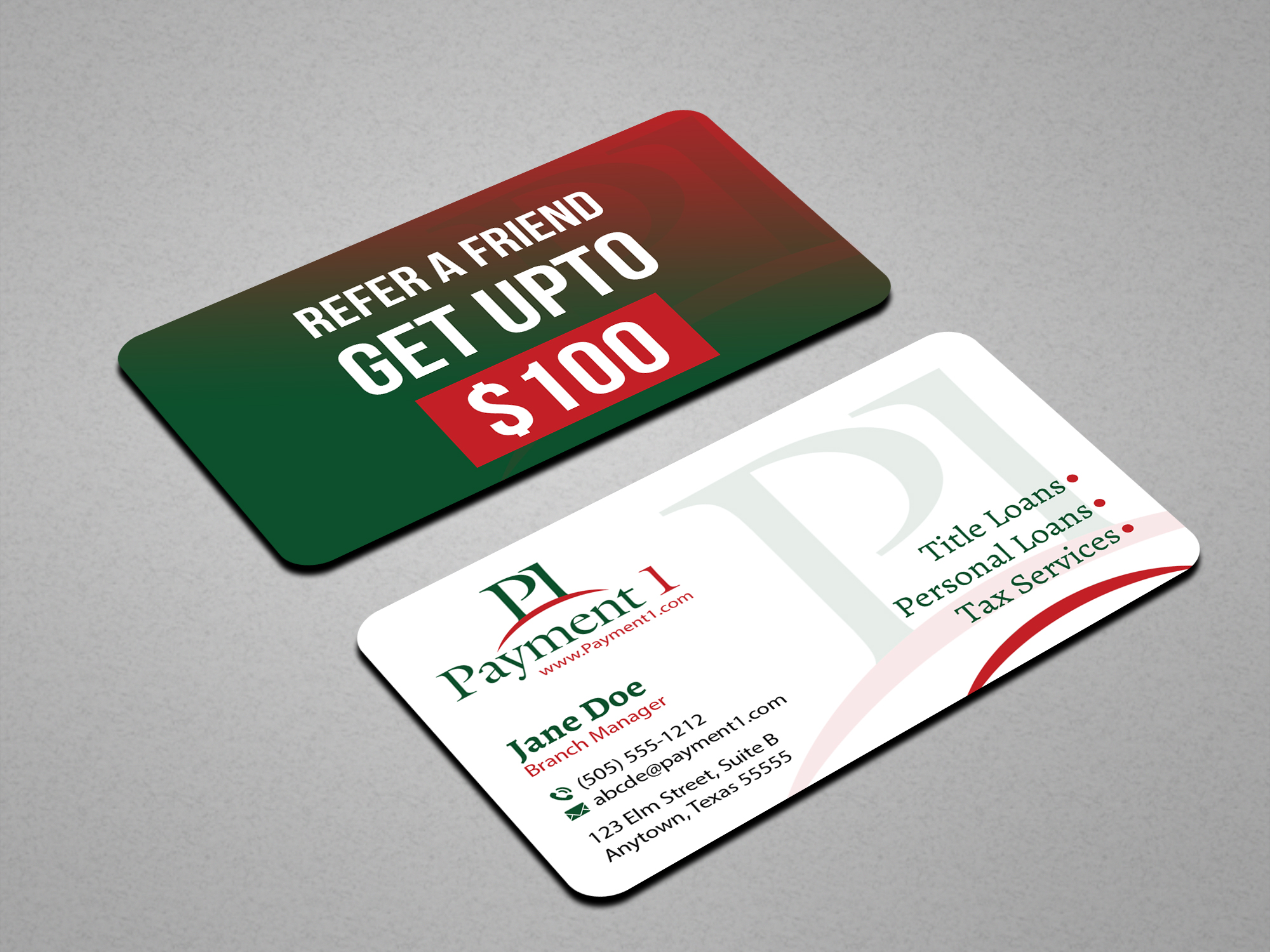 Business Card Design by Creations Box 2015 for Payment 1 Financial | Design #32909365