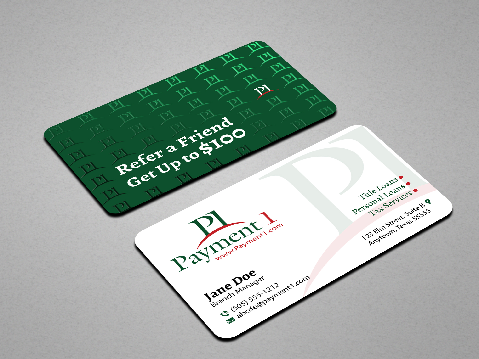 Business Card Design by Creations Box 2015 for Payment 1 Financial | Design #33029465