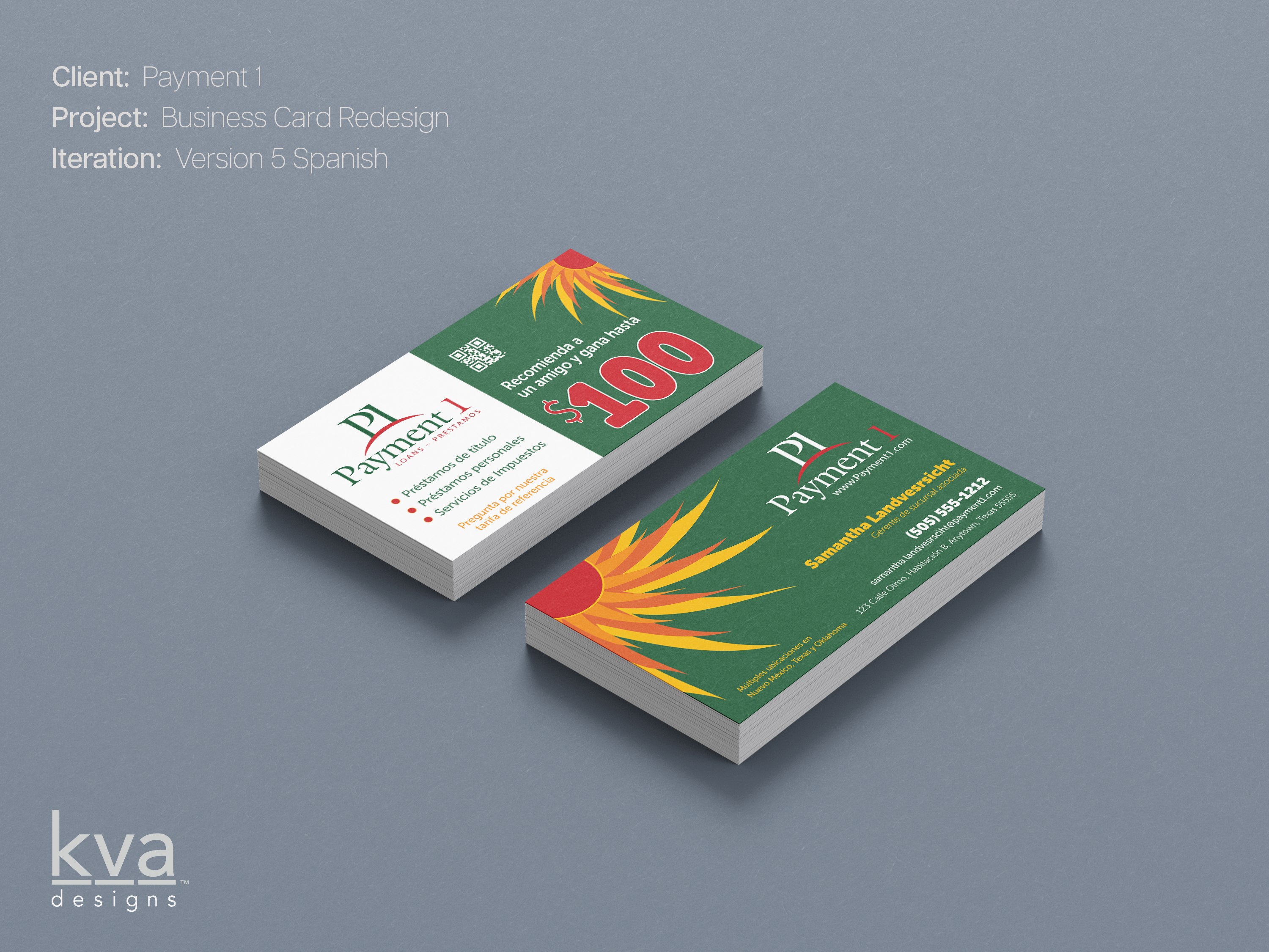 Diseño de Tarjeta de Presentación por KVA Designs para Payment 1 Financial | Diseño #33053371