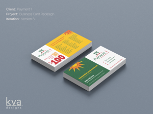 Diseño de Tarjeta de Presentación por KVA Designs para Payment 1 Financial | Diseño: #33053383