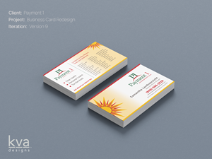 Diseño de Tarjeta de Presentación por KVA Designs para Payment 1 Financial | Diseño: #33053390