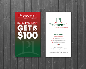 Business Card Design by LAXMI DESIGNHUB for Payment 1 Financial | Design: #32597066