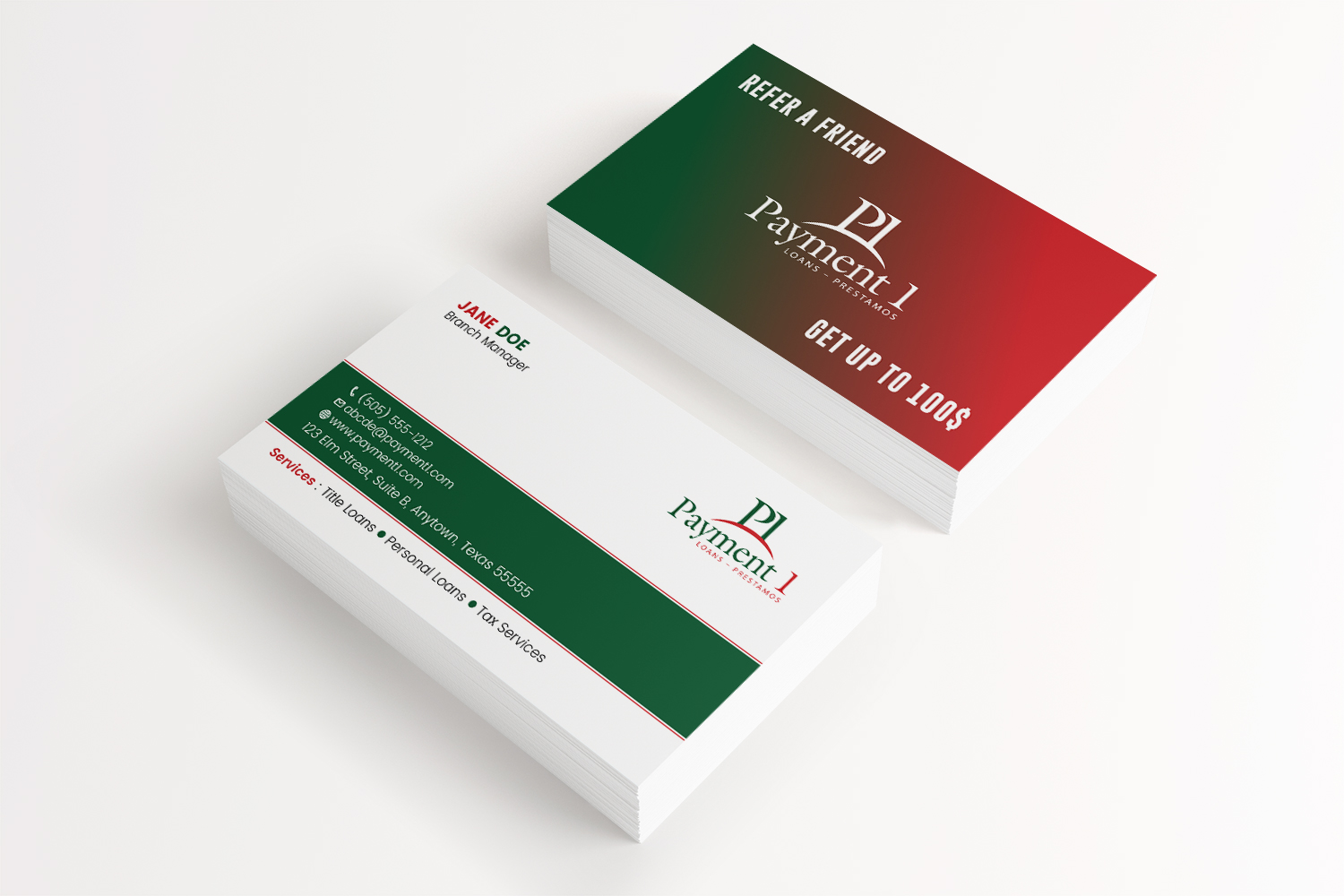 Visitenkarten-Design von Tripti Ranjan Gain für Payment 1 Financial | Design #32869531