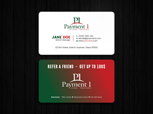 Business Card Design by Tripti Ranjan Gain for Payment 1 Financial | Design: #32869532