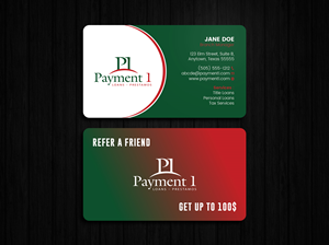 Business Card Design by Tripti Ranjan Gain for Payment 1 Financial | Design: #32869534