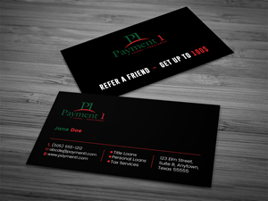 Business Card Design by Tripti Ranjan Gain for Payment 1 Financial | Design: #32869537