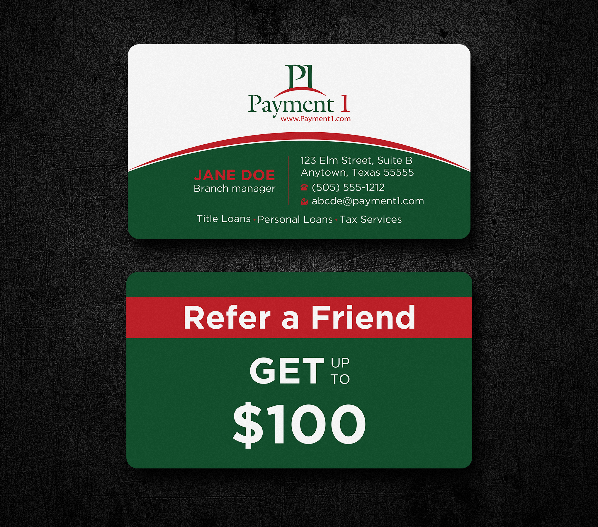 Business Card Design by Uttom 2 for Payment 1 Financial | Design #32592890