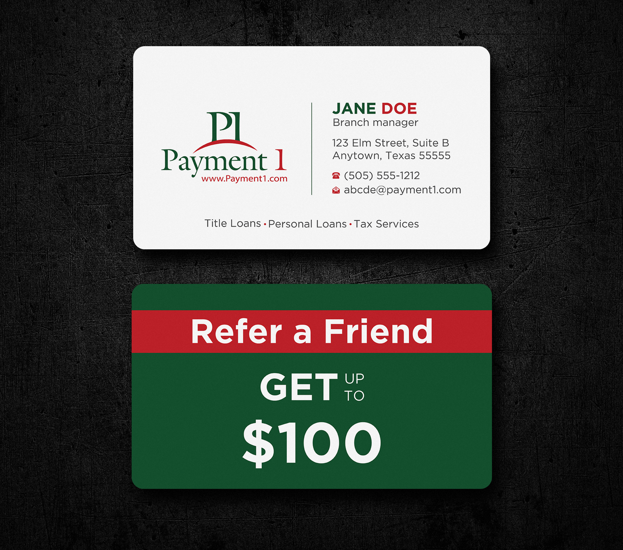 Business Card Design by Uttom 2 for Payment 1 Financial | Design #32592891