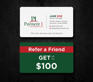 Business Card Design by Uttom 2 for Payment 1 Financial | Design: #32592891