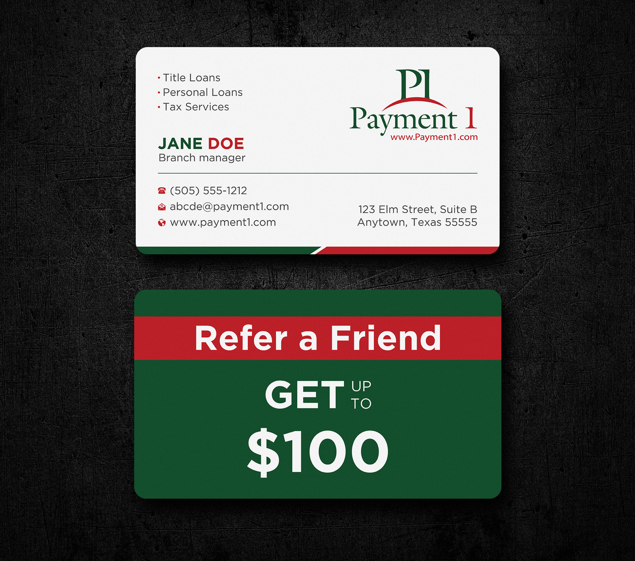 Business Card Design by Uttom 2 for Payment 1 Financial | Design #32592892