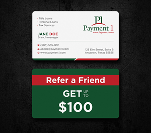Business Card Design by Uttom 2 for Payment 1 Financial | Design: #32592892