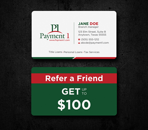 Business Card Design by Uttom 2 for Payment 1 Financial | Design: #32592893