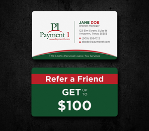 Business Card Design by Uttom 2 for Payment 1 Financial | Design: #32592900