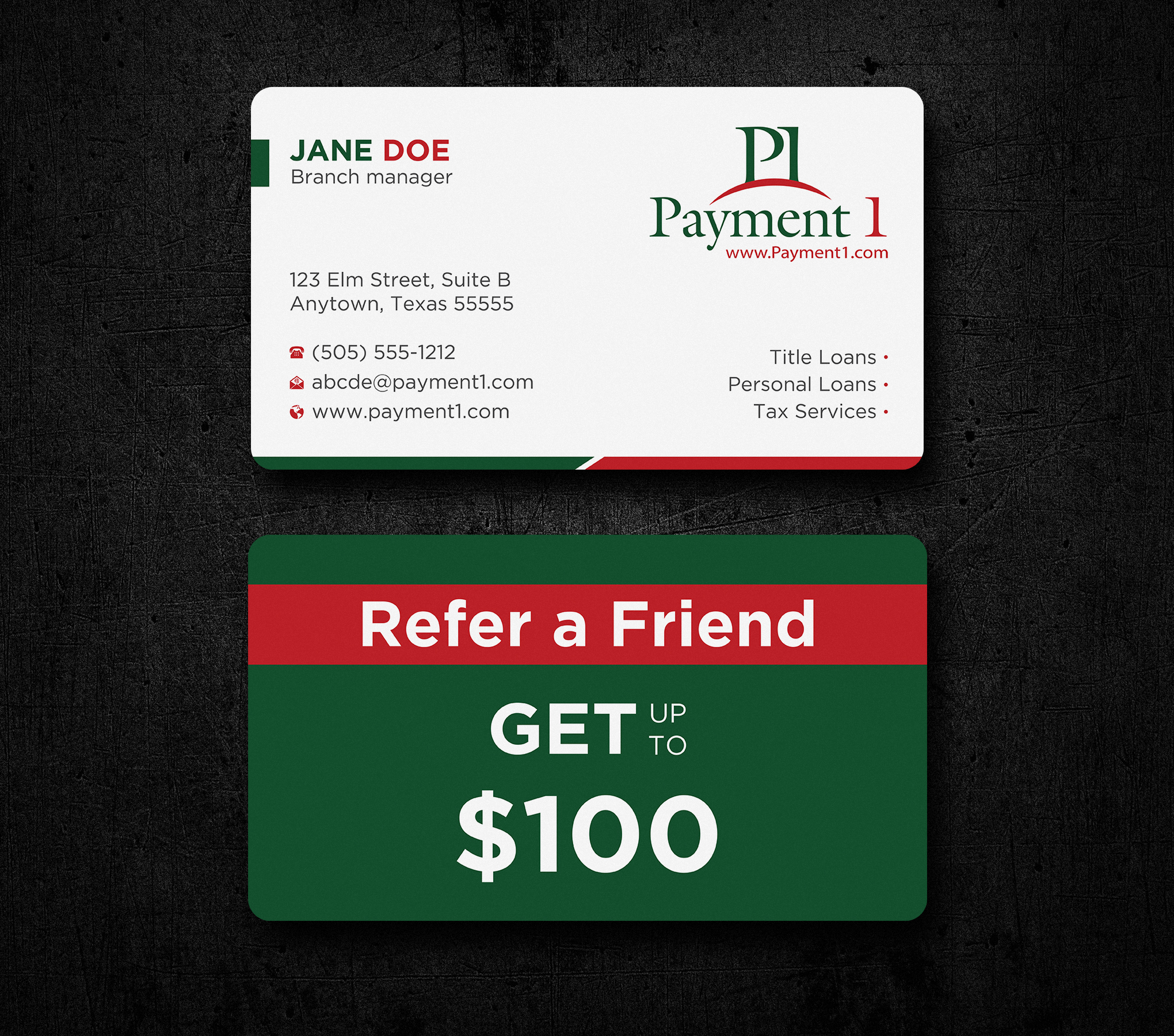 Business Card Design by Uttom 2 for Payment 1 Financial | Design #32592901