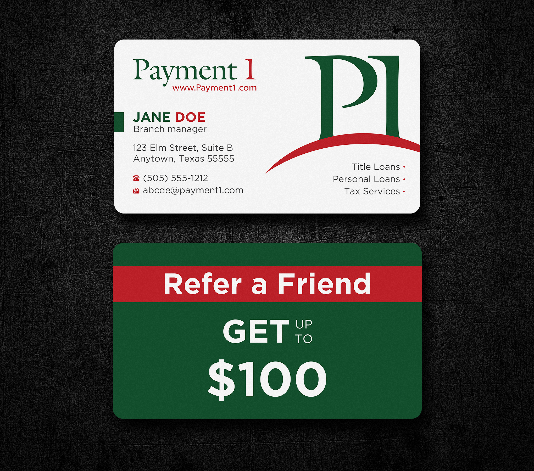 Diseño de Tarjeta de Presentación por Uttom 2 para Payment 1 Financial | Diseño #32592902