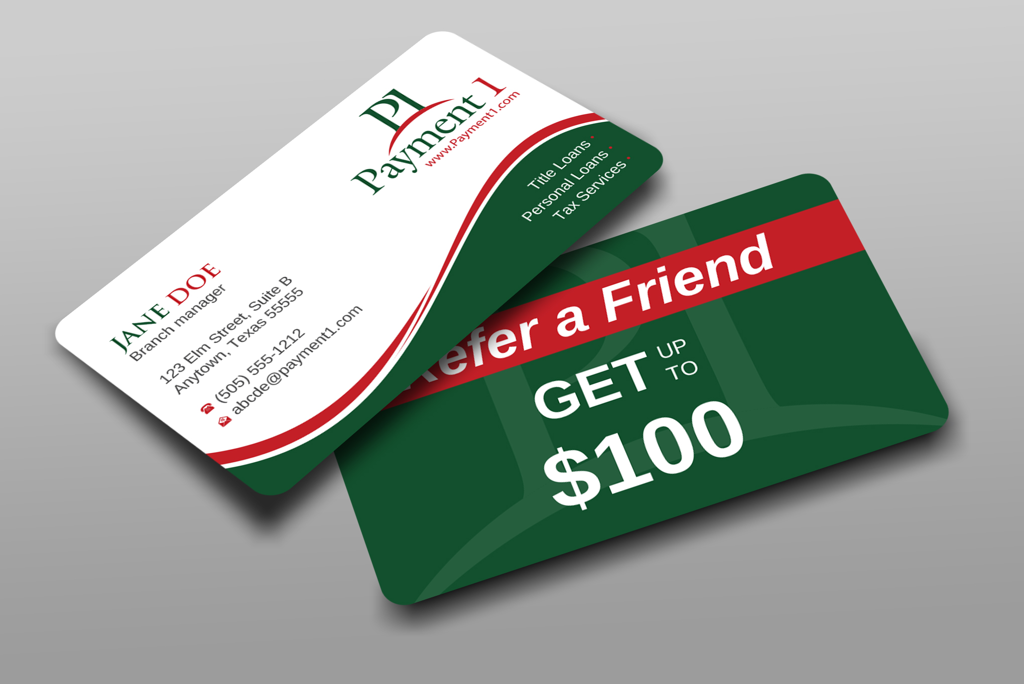 Business Card Design by Uttom 2 for Payment 1 Financial | Design #32608258