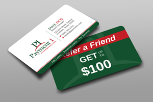Business Card Design by Uttom 2 for Payment 1 Financial | Design: #32608261