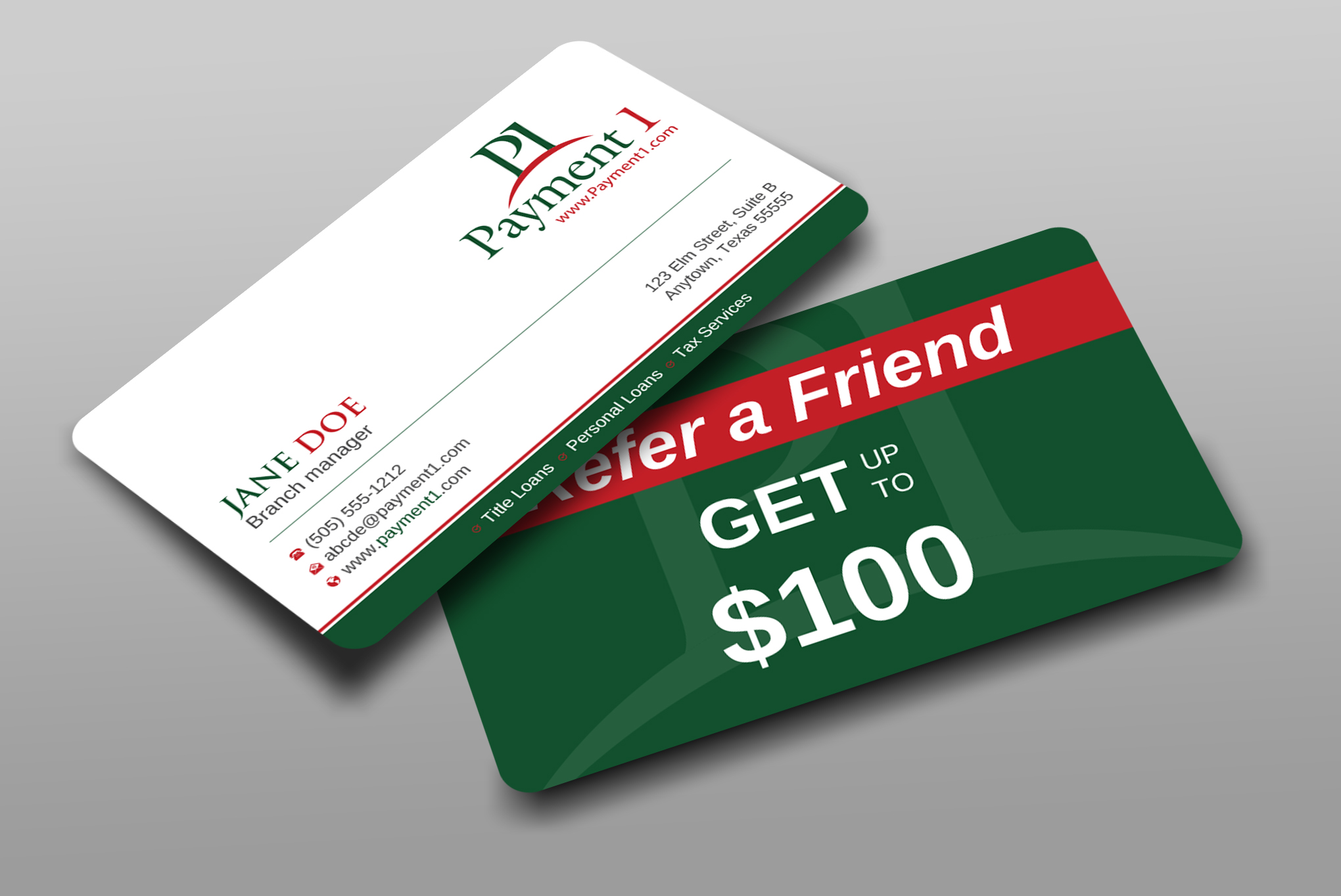 Business Card Design by Uttom 2 for Payment 1 Financial | Design #32608262