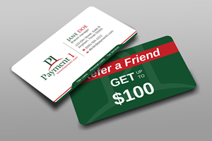 Business Card Design by Uttom 2 for Payment 1 Financial | Design: #32608263