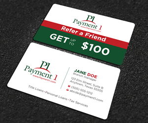 Business Card Design by Uttom 2 for Payment 1 Financial | Design: #32608275