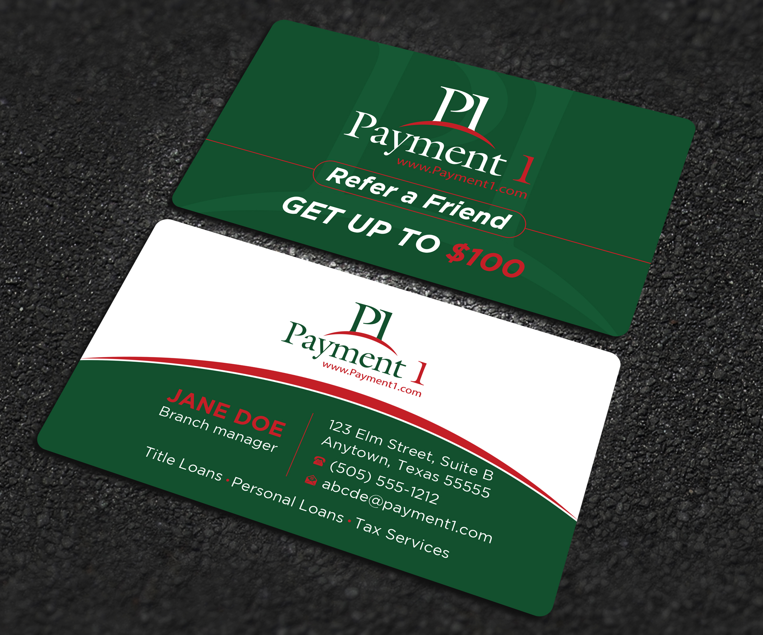 Business Card Design by Uttom 2 for Payment 1 Financial | Design #32608276