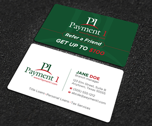 Business Card Design by Uttom 2 for Payment 1 Financial | Design: #32608279