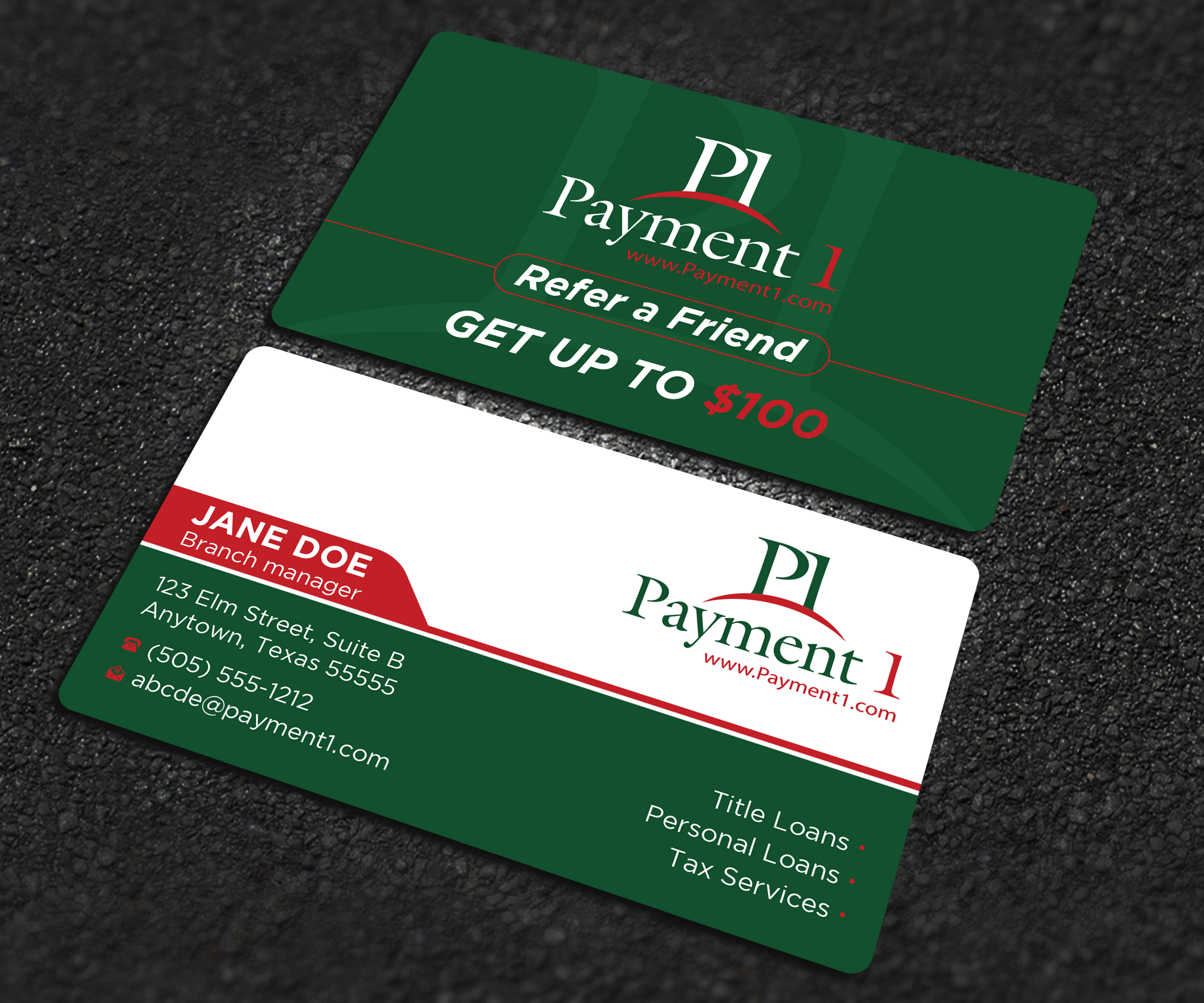Business Card Design by Uttom 2 for Payment 1 Financial | Design #32608281