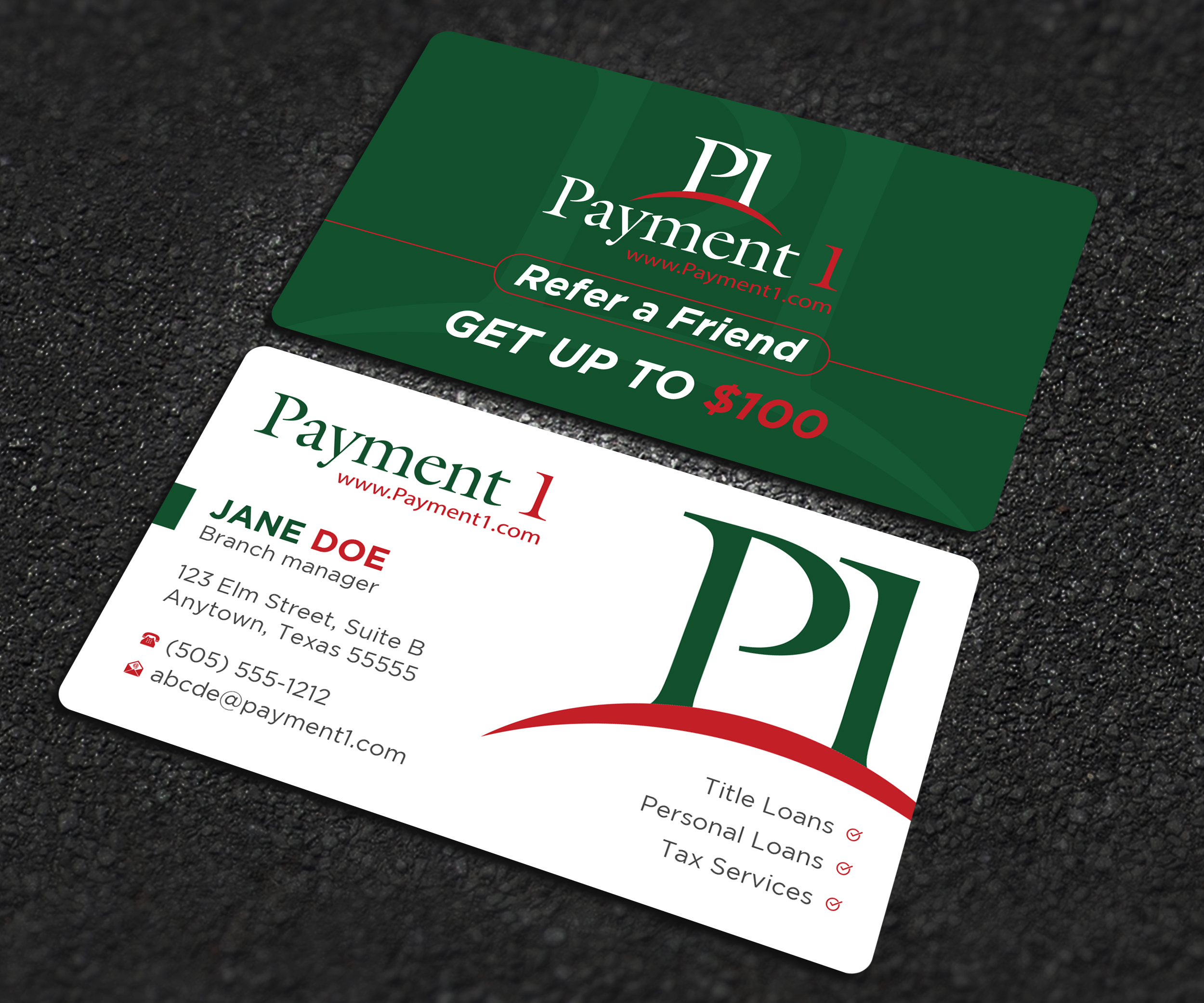 Business Card Design by Uttom 2 for Payment 1 Financial | Design #32608282