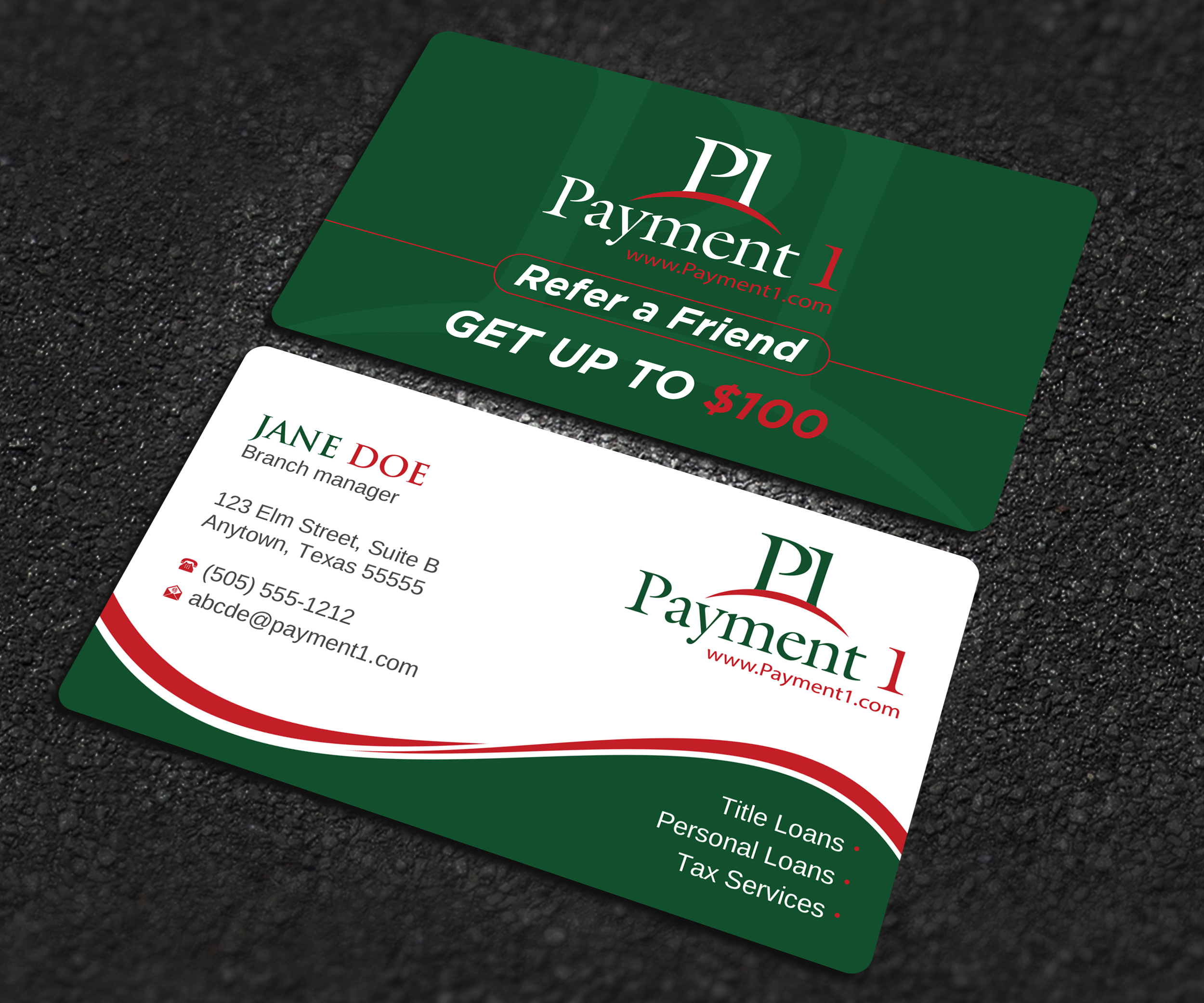 Business Card Design by Uttom 2 for Payment 1 Financial | Design #32608284