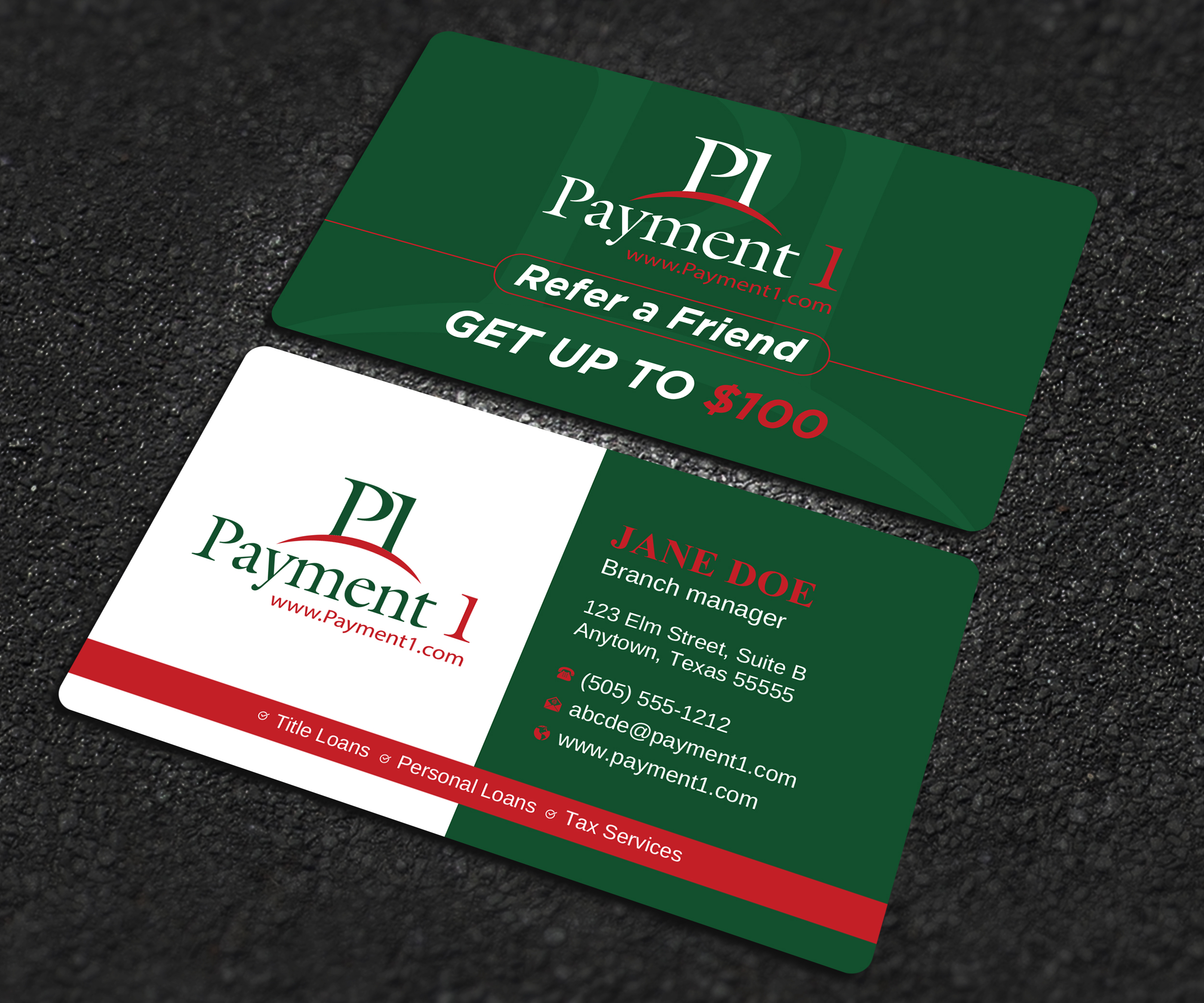 Visitenkarten-Design von Uttom 2 für Payment 1 Financial | Design #32608287