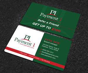 Business Card Design by Uttom 2 for Payment 1 Financial | Design: #32608287
