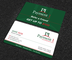 Business Card Design by Uttom 2 for Payment 1 Financial | Design: #32608289