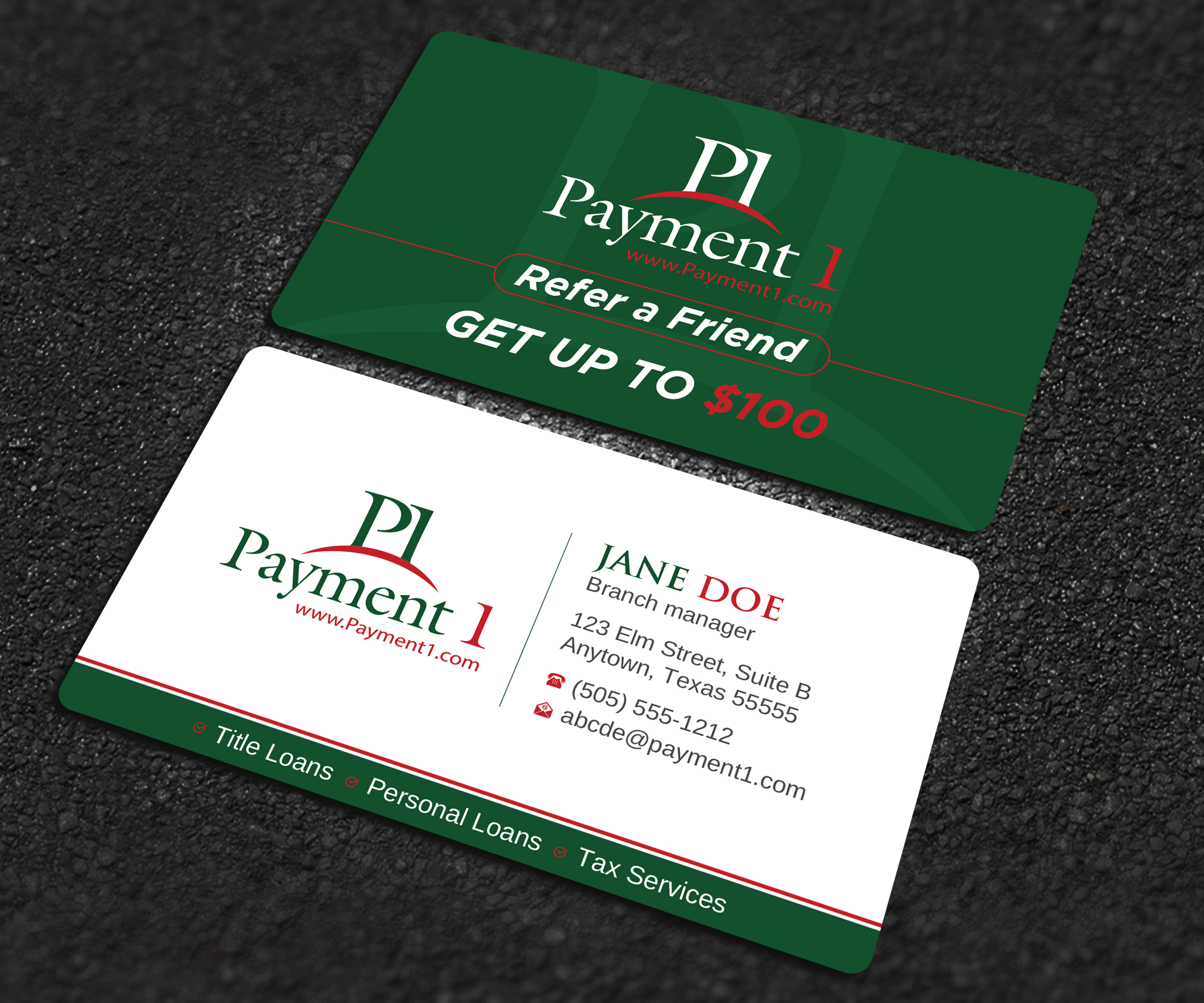 Visitenkarten-Design von Uttom 2 für Payment 1 Financial | Design #32608290