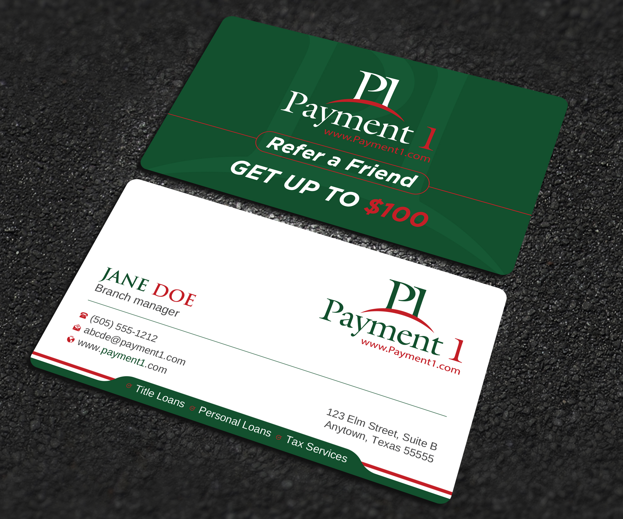 Business Card Design by Uttom 2 for Payment 1 Financial | Design #32608291