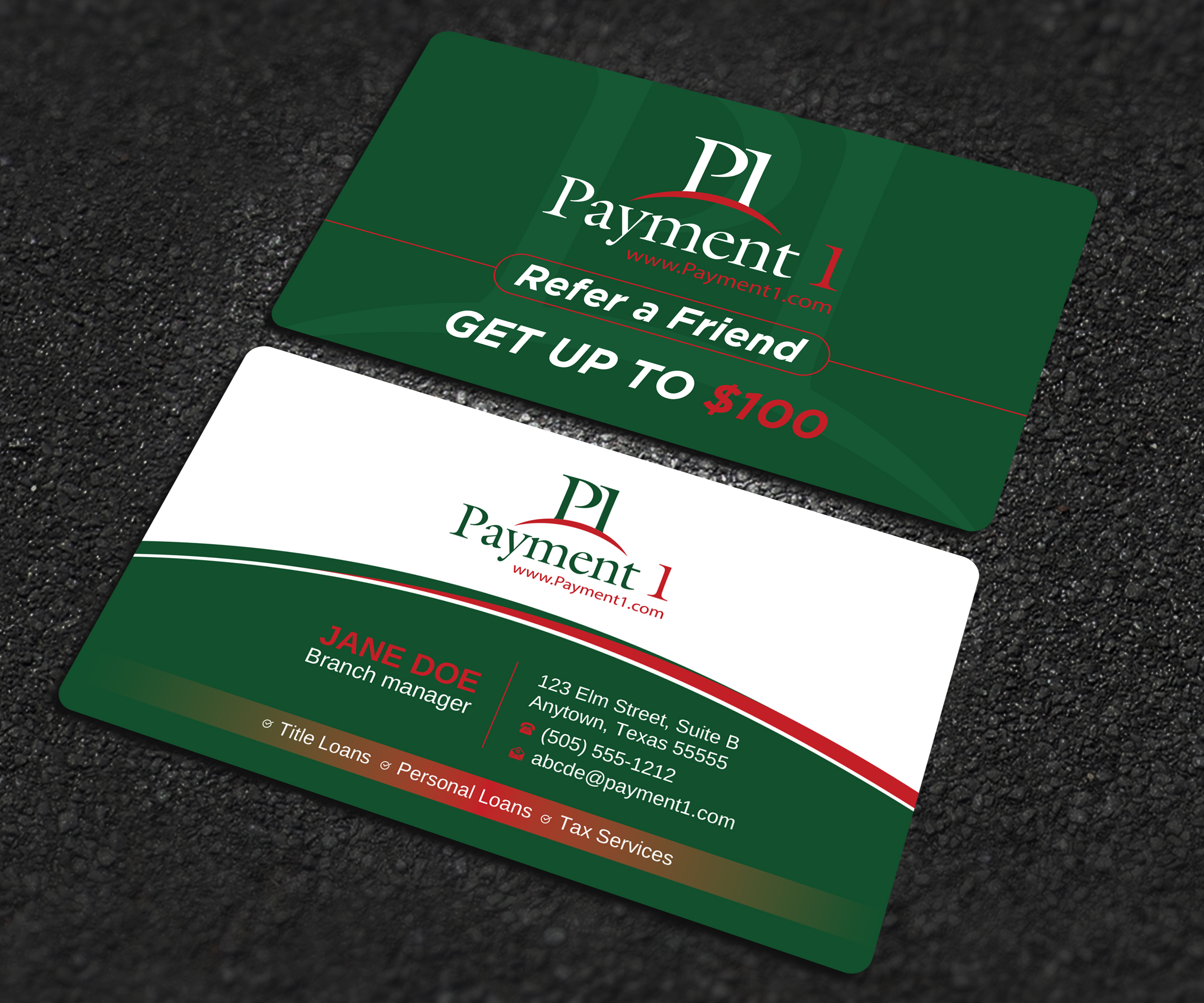 Business Card Design by Uttom 2 for Payment 1 Financial | Design #32608295
