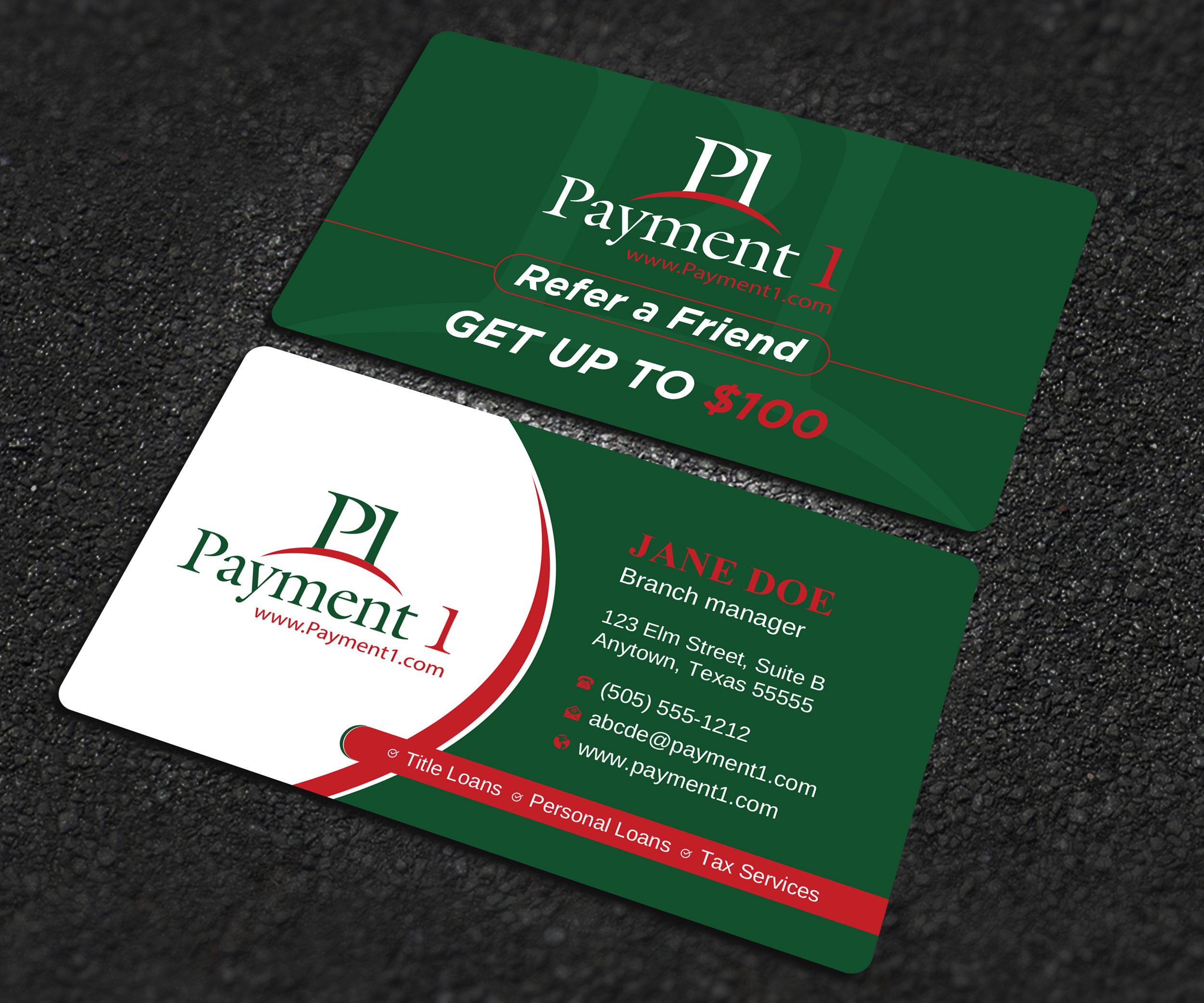 Business Card Design by Uttom 2 for Payment 1 Financial | Design #32608296