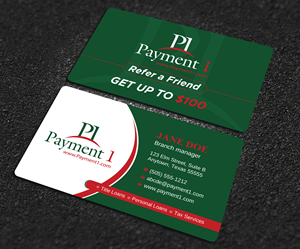Business Card Design by Uttom 2 for Payment 1 Financial | Design: #32608296