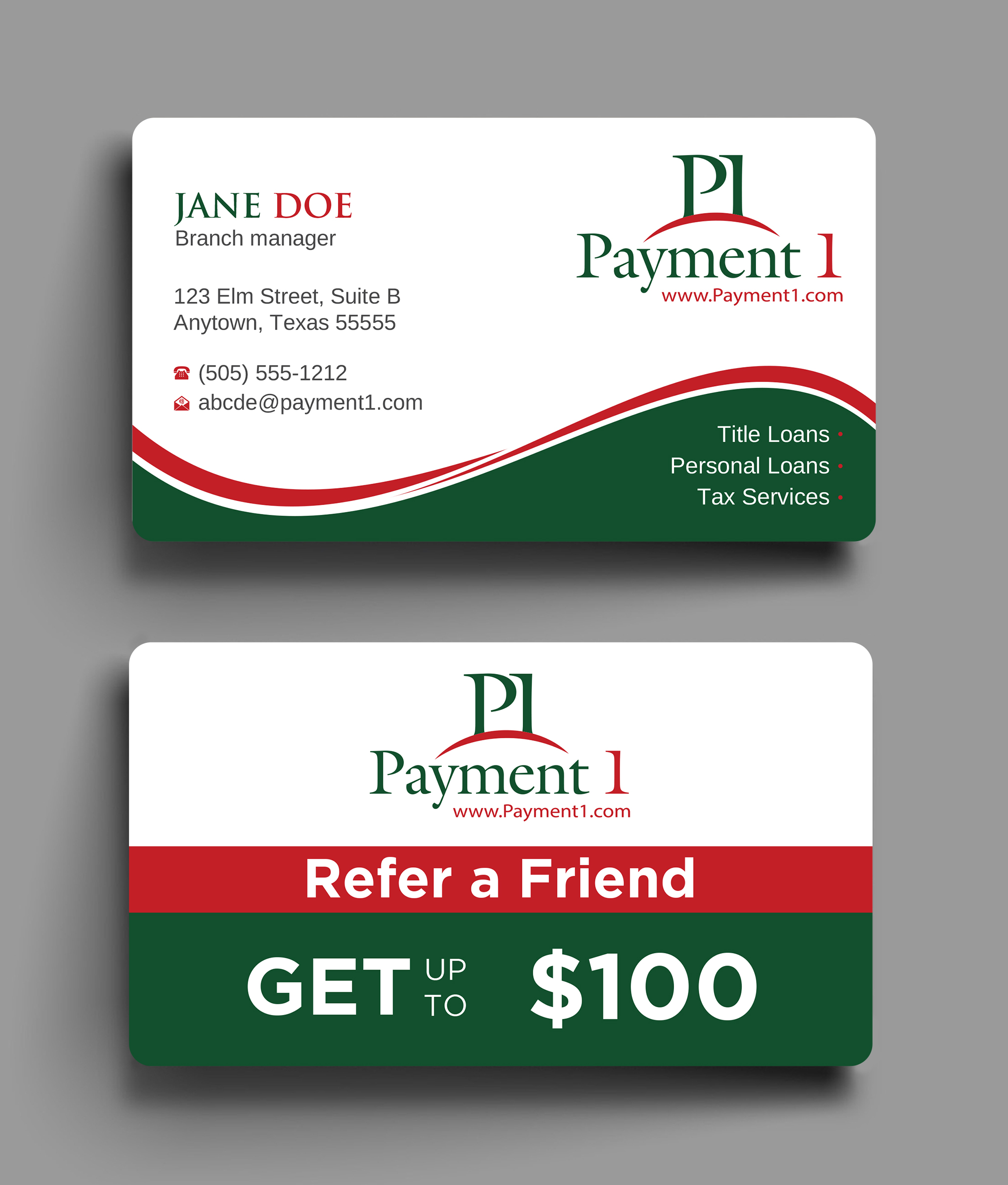 Business Card Design by Uttom 2 for Payment 1 Financial | Design #32608298