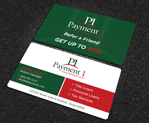 Business Card Design by Uttom 2 for Payment 1 Financial | Design: #32608299