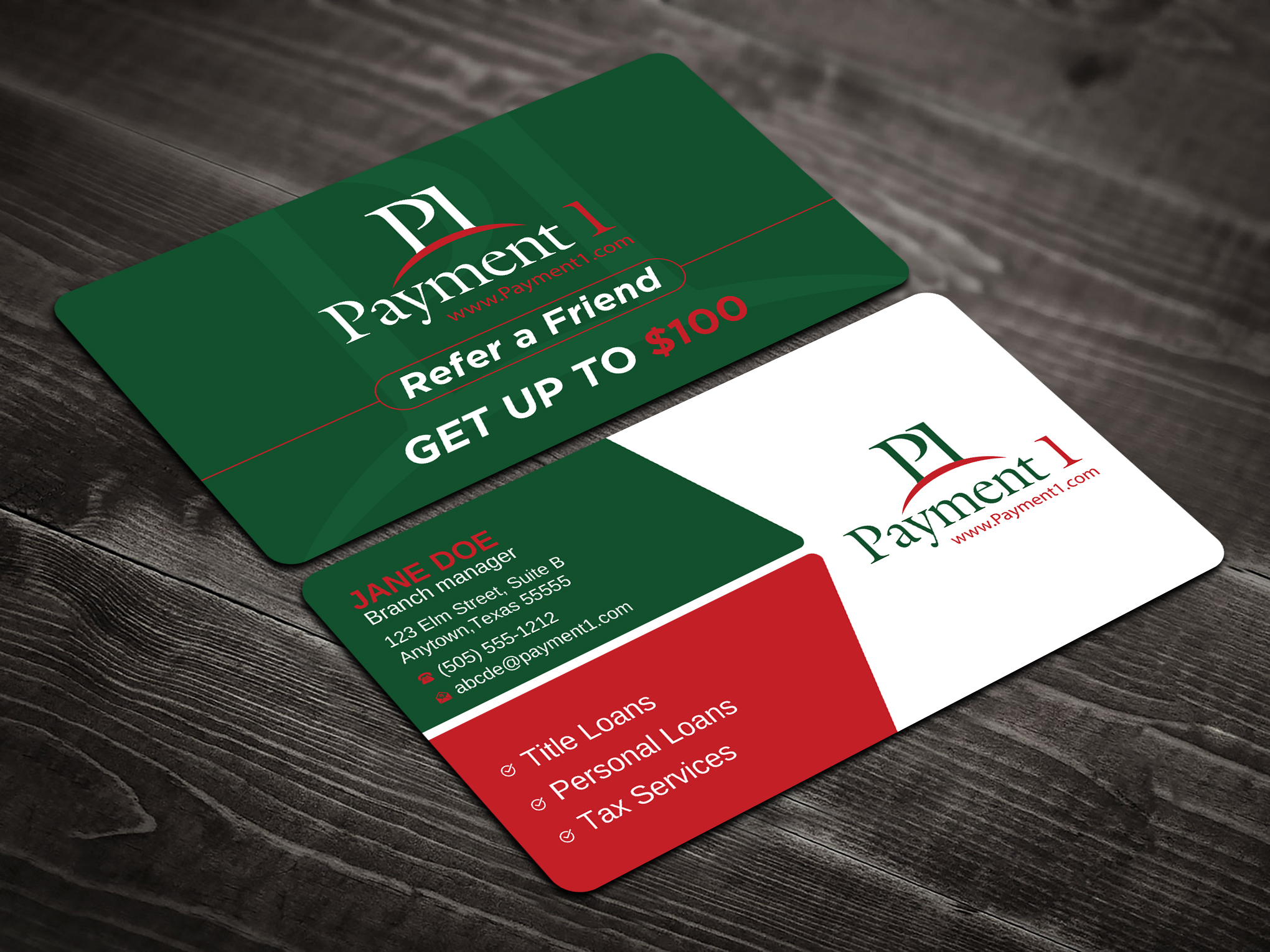 Business Card Design by Uttom 2 for Payment 1 Financial | Design #32612474