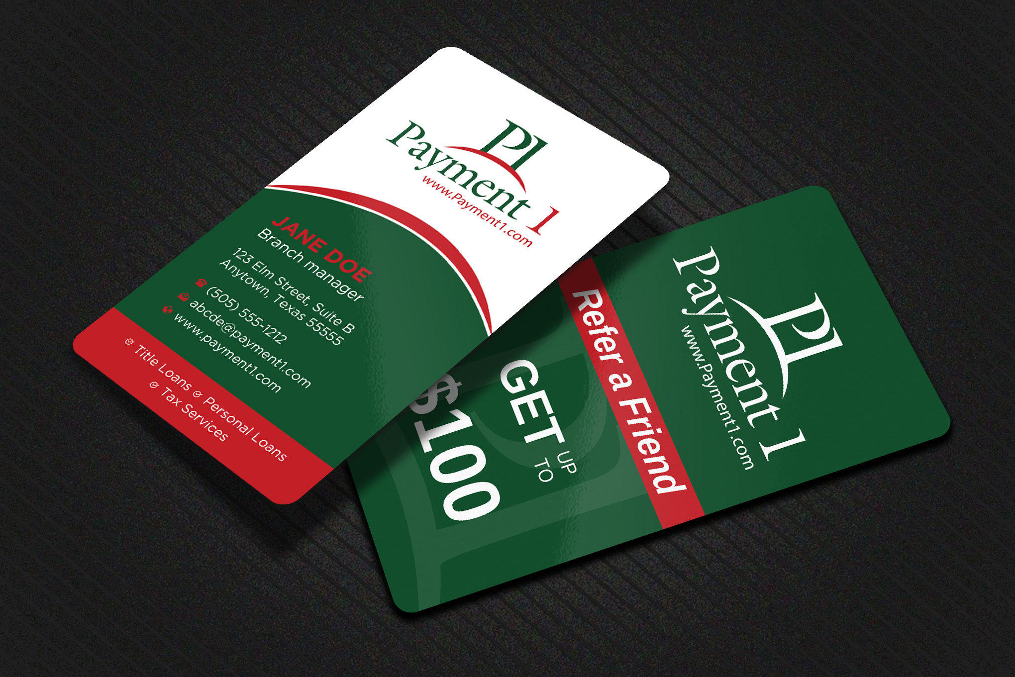 Business Card Design by Uttom 2 for Payment 1 Financial | Design #32612476
