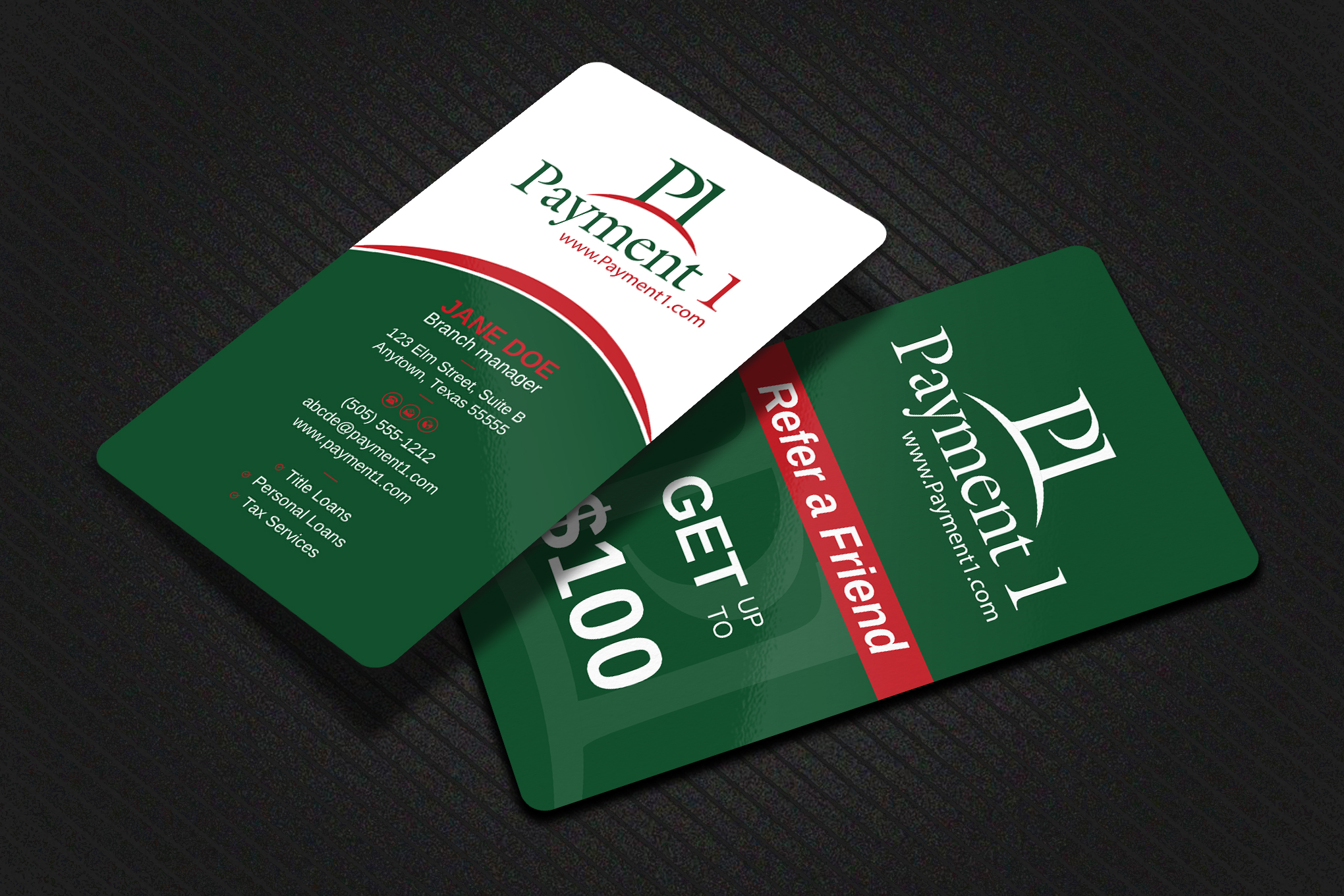 Business Card Design by Uttom 2 for Payment 1 Financial | Design #32612477