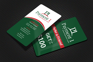 Business Card Design by Uttom 2 for Payment 1 Financial | Design: #32612477
