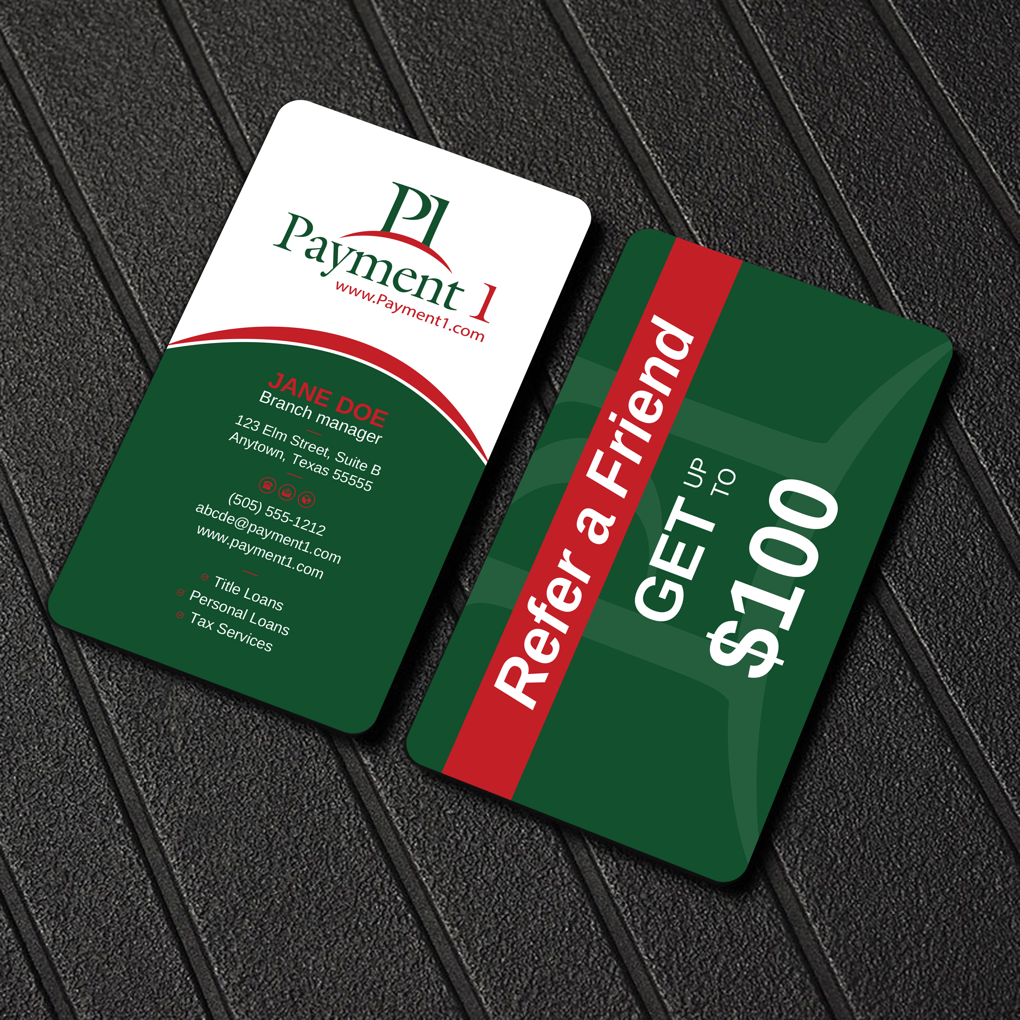 Business Card Design by Uttom 2 for Payment 1 Financial | Design #32612484