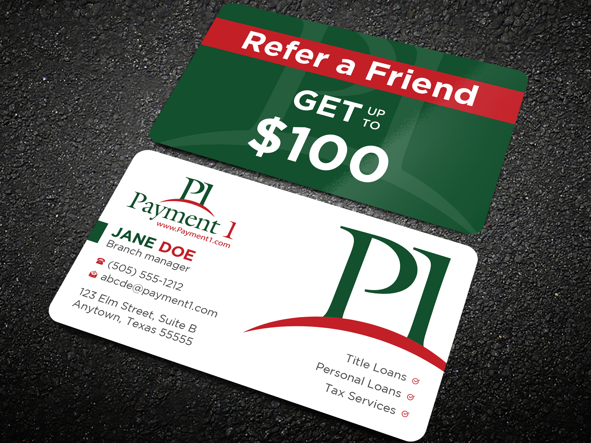 Diseño de Tarjeta de Presentación por Uttom 2 para Payment 1 Financial | Diseño #32846649