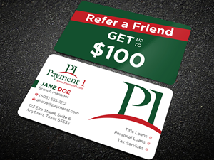 Business Card Design by Uttom 2 for Payment 1 Financial | Design: #32846650