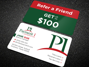 Business Card Design by Uttom 2 for Payment 1 Financial | Design: #32846652