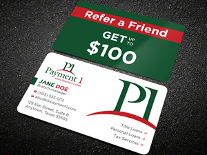 Business Card Design by Uttom 2 for Payment 1 Financial | Design: #32846653