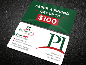 Business Card Design by Uttom 2 for Payment 1 Financial | Design: #32849640